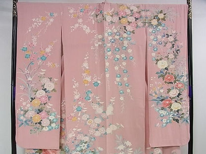 平和屋本店■極上　振袖　友禅　作家物　吉祥花文　逸品　DZAA1296kh4 - 平和屋