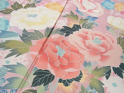 平和屋本店■極上　振袖　友禅　作家物　吉祥花文　逸品　DZAA1296kh4 - 平和屋