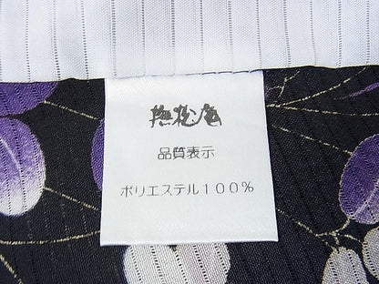 平和屋本店■極上　夏物　撫松庵　小紋・浴衣兼用　絽縮緬　秋草文　洗える着物　逸品　DZAA1317kh4 - 平和屋