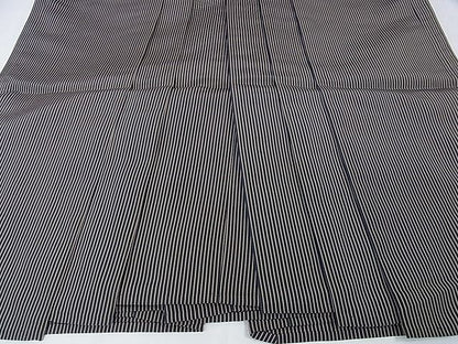 平和屋本店■極上　男性　人間国宝　甲田綏郎　精好仙台平　馬乗袴　縞　逸品　DZAA1426kh4 - 平和屋