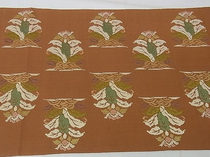 平和屋本店■極上　龍村平蔵製　本袋帯　大鶏頭錦　金糸　逸品　DZAA1527kh4 - 平和屋