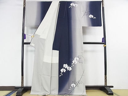 平和屋本店■極上　京都の名門ブランド　銀花仙　訪問着　胡蝶蘭　暈し染め　逸品　未使用　DZAA1670kh4 - 平和屋