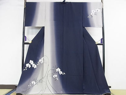 平和屋本店■極上　京都の名門ブランド　銀花仙　訪問着　胡蝶蘭　暈し染め　逸品　未使用　DZAA1670kh4 - 平和屋