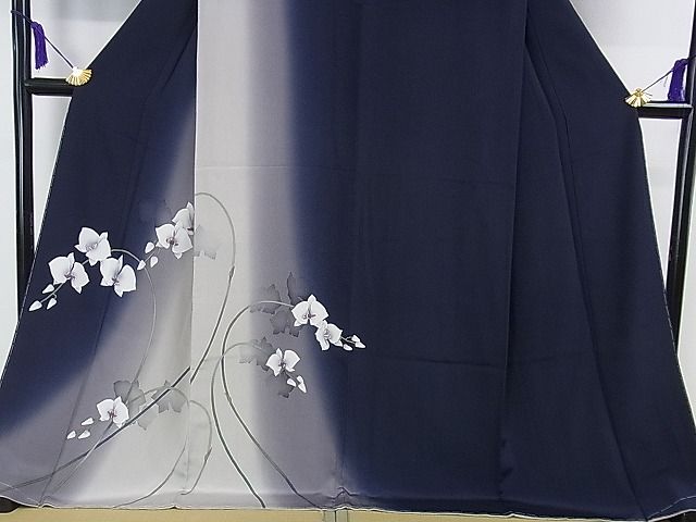 平和屋本店■極上　京都の名門ブランド　銀花仙　訪問着　胡蝶蘭　暈し染め　逸品　未使用　DZAA1670kh4 - 平和屋