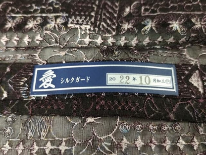 平和屋本店■極上　岡重謹製　長羽織　糊ぼかし友禅　オーガンジー　暈し染め　花唐草文　証紙付き　逸品　DZAA1848kh4 - 平和屋