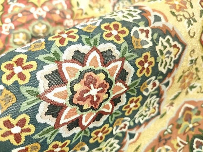 平和屋本店■極上　明綴れ　全通柄袋帯　小大丸　正倉院花文　金糸　たとう紙付き　逸品　DZAA1868kh4 - 平和屋