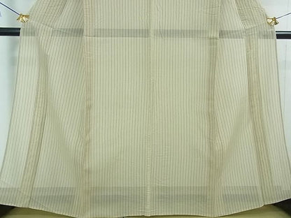 平和屋本店■極上　夏物　本塩沢　夏塩沢　縞　星野謹製　証紙付き　逸品　DZAA1936kh4 - 平和屋