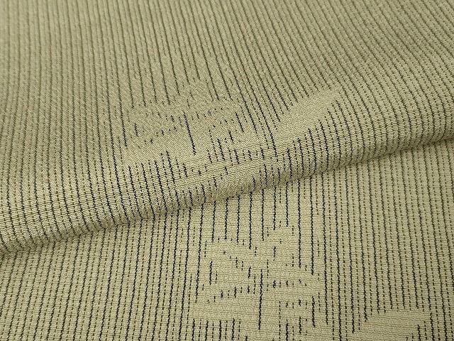 平和屋本店■極上　本塩沢　単衣　草花文　白新染織　証紙付き　逸品　DZAA1951kh4 - 平和屋