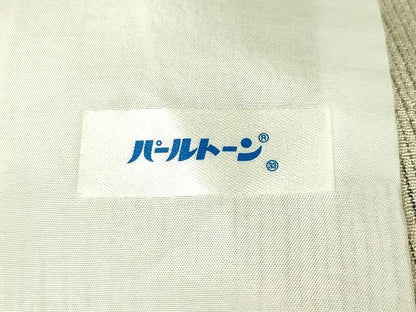 平和屋本店■極上　本塩沢　単衣　草花文　白新染織　証紙付き　逸品　DZAA1951kh4 - 平和屋