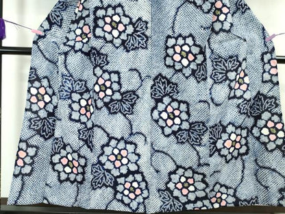 平和屋本店■極上　夏物　浴衣　有松鳴海絞り　草花文　綿　逸品　DZAA20038kh5