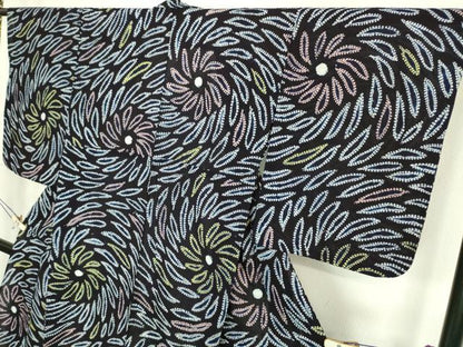 平和屋着物∴極上 夏物 浴衣 有松鳴海絞り 花火 綿 逸品 DZAA20130kh5