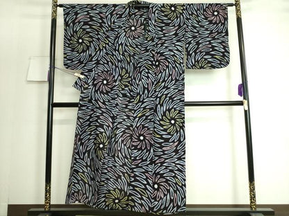 平和屋着物∴極上 夏物 浴衣 有松鳴海絞り 花火 綿 逸品 DZAA20130kh5