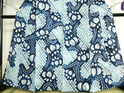平和屋着物∴極上 夏物 浴衣 有松鳴海絞り 杜若 綿 逸品 DZAA20131kh5
