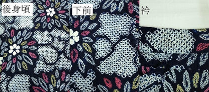 平和屋着物∴極上 夏物 浴衣 有松鳴海絞り 市松花文 綿 逸品 DZAA20132kh5
