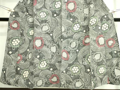 平和屋着物∴極上　夏物　浴衣　有松鳴海絞り　蓑亀　綿　逸品　DZAC0382kh5