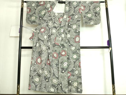 平和屋着物∴極上　夏物　浴衣　有松鳴海絞り　蓑亀　綿　逸品　DZAC0382kh5