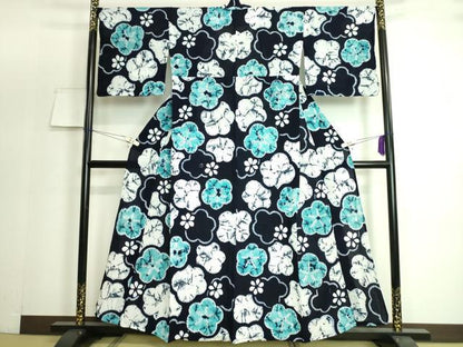 平和屋本店■極上　夏物　浴衣　有松鳴海絞り　舞花文　綿　三越扱い　逸品　DZAA20136kh5