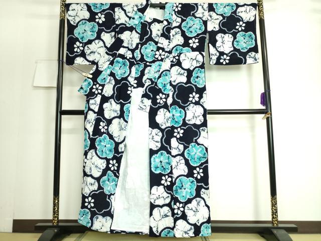 平和屋本店■極上　夏物　浴衣　有松鳴海絞り　舞花文　綿　三越扱い　逸品　DZAA20136kh5