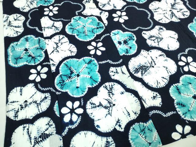 平和屋本店■極上　夏物　浴衣　有松鳴海絞り　舞花文　綿　三越扱い　逸品　DZAA20136kh5