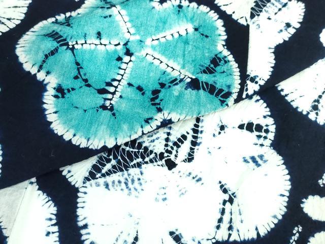 平和屋本店■極上　夏物　浴衣　有松鳴海絞り　舞花文　綿　三越扱い　逸品　DZAA20136kh5