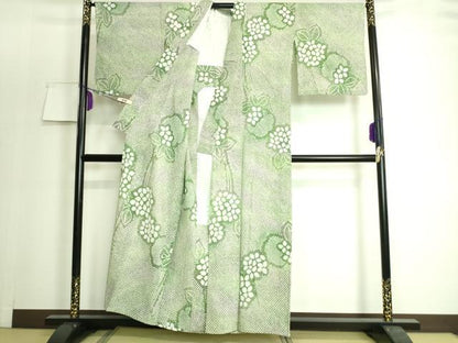 平和屋本店■極上　夏物　浴衣　有松鳴海絞り　紫陽花　あじさい　綿　逸品　DZAA20143kh5
