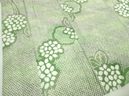 平和屋本店■極上　夏物　浴衣　有松鳴海絞り　紫陽花　あじさい　綿　逸品　DZAA20143kh5