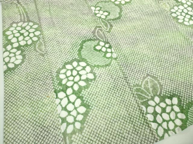 平和屋本店■極上　夏物　浴衣　有松鳴海絞り　紫陽花　あじさい　綿　逸品　DZAA20143kh5