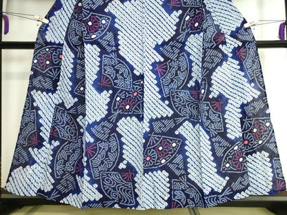 平和屋着物∴極上 夏物 浴衣 有松鳴海絞り 扇面花文 綿 逸品 DZAA20148kh5