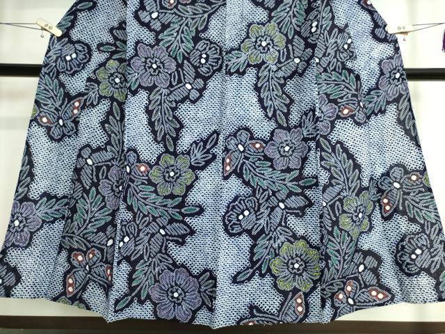 平和屋着物∴極上 夏物 浴衣 有松鳴海絞り 舞蝶草花文 綿 逸品 DZAA20154kh5