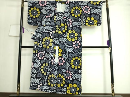 平和屋着物∴極上 夏物 浴衣 有松鳴海絞り 向日葵 ヒマワリ 綿 逸品 DZAA20158kh5