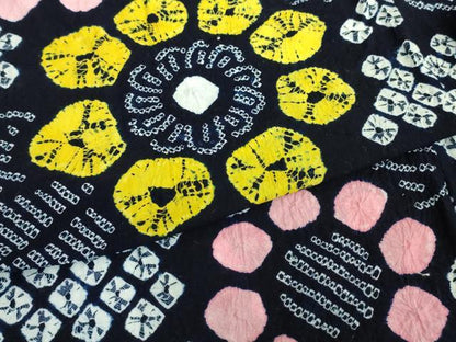 平和屋着物∴極上 夏物 浴衣 有松鳴海絞り 向日葵 ヒマワリ 綿 逸品 DZAA20158kh5