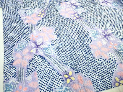 平和屋着物∴極上 夏物 浴衣 有松鳴海絞り 草花文 綿 逸品 DZAA20160kh5