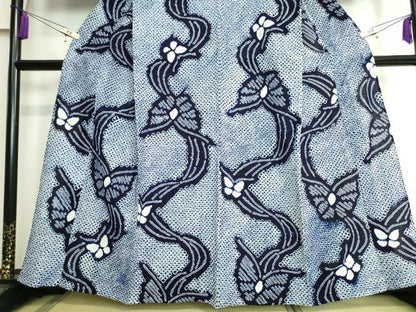 平和屋本店■極上　夏物　浴衣　有松鳴海絞り　舞花文　綿　逸品　未使用　DZAA20165kh5