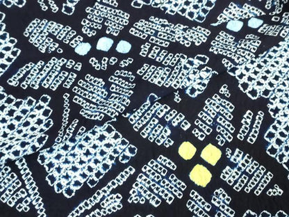 平和屋着物∴極上 夏物 浴衣 有松鳴海絞り 草花文 綿 逸品 DZAA20166kh5