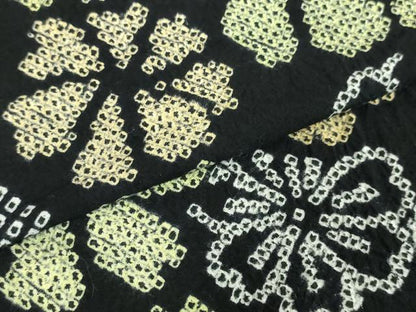 平和屋本店■極上　夏物　浴衣　有松鳴海絞り　草花文　綿　逸品　DZAA20167kh5