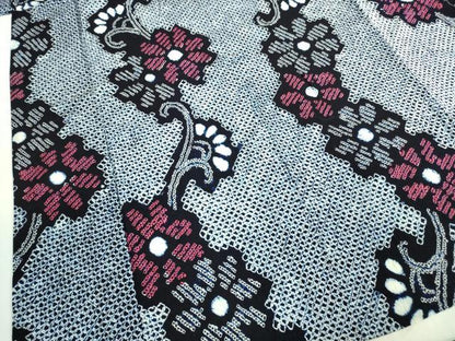 平和屋着物∴極上 夏物 浴衣 有松鳴海絞り 花唐草文 綿 逸品 DZAA20169kh5