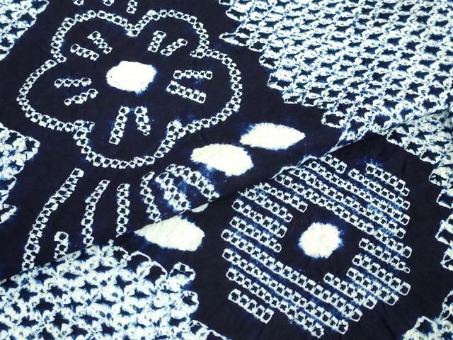 平和屋着物∴極上 夏物 浴衣 有松鳴海絞り 枝花文 綿 逸品 未使用 DZAA20174kh5