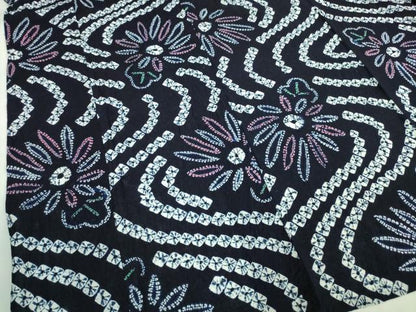 平和屋着物∴極上 夏物 浴衣 有松鳴海絞り 流水花文 綿 逸品 DZAA20188kh5