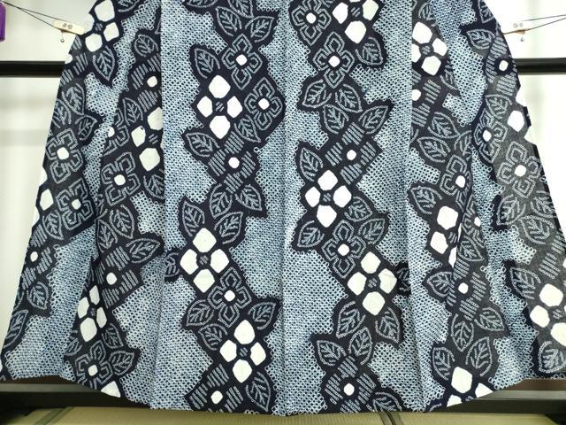 平和屋着物∴極上 夏物 浴衣 有松鳴海絞り 草花間道 綿 逸品 DZAA20192kh5
