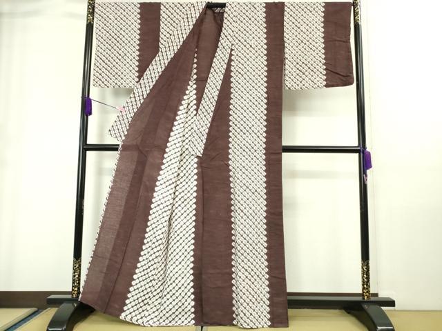 平和屋着物∴極上 夏物 浴衣 有松鳴海絞り 間道 綿 逸品 DZAA20198kh5