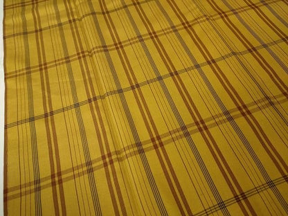 平和屋本店■希少　本場黄八丈　綾織　紬　足高貴　西條謹一　山下みつ子作　証紙付き　逸品　未使用　DZAA2020kh4 - 平和屋