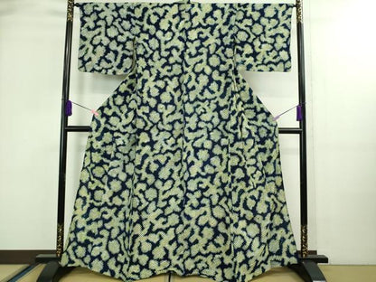 平和屋着物∴極上 夏物 浴衣 有松鳴海絞り 抽象文様 綿 逸品 DZAA20210kh5