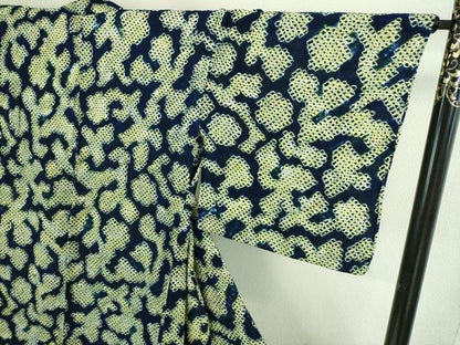平和屋着物∴極上 夏物 浴衣 有松鳴海絞り 抽象文様 綿 逸品 DZAA20210kh5
