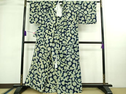 平和屋着物∴極上 夏物 浴衣 有松鳴海絞り 抽象文様 綿 逸品 DZAA20210kh5