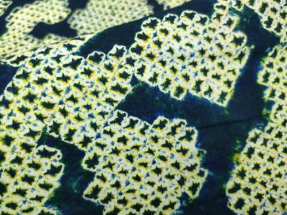 平和屋着物∴極上 夏物 浴衣 有松鳴海絞り 抽象文様 綿 逸品 DZAA20210kh5