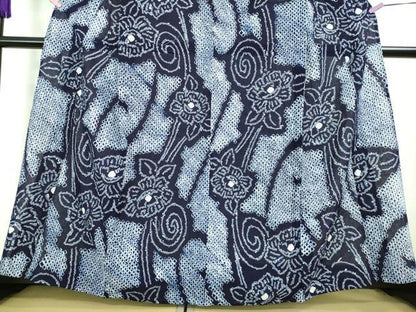 平和屋着物∴極上 夏物 浴衣 有松鳴海絞り 花唐草文 綿 逸品 未使用 DZAA20231kh5