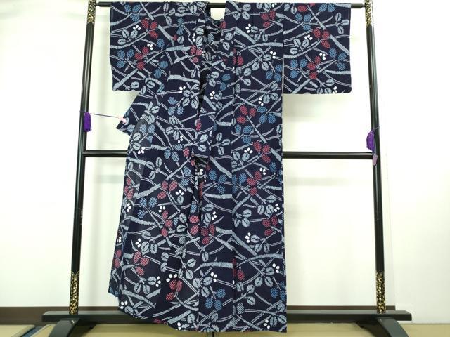 平和屋着物∴極上 夏物 浴衣 有松鳴海絞り 萩 綿 逸品 DZAA20233kh5