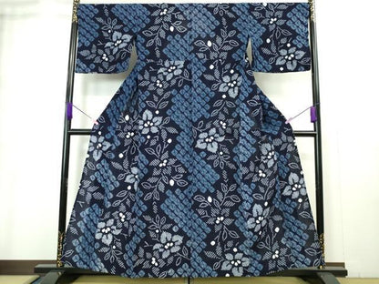 平和屋着物∴極上 夏物 浴衣 有松鳴海絞り 花間道 綿 逸品 DZAA20253kh5