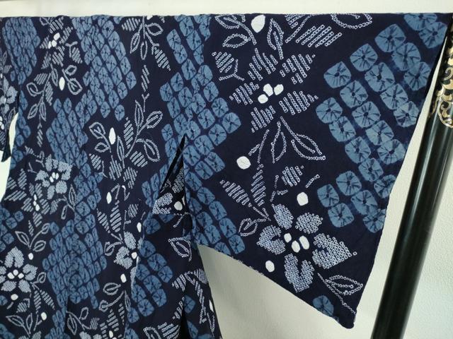 平和屋着物∴極上 夏物 浴衣 有松鳴海絞り 花間道 綿 逸品 DZAA20253kh5