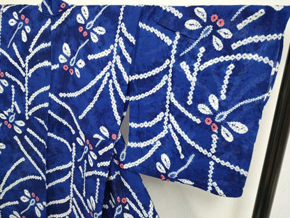 平和屋着物∴極上 夏物 浴衣 有松鳴海絞り 蜻蛉 トンボ 綿 逸品 DZAA20261kh5